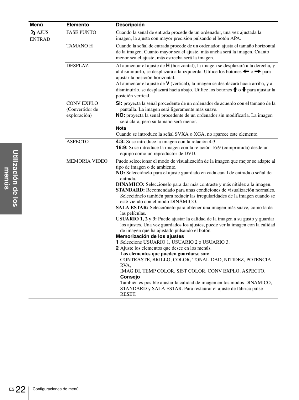Sony VPL-HS1 User Manual | Page 118 / 152