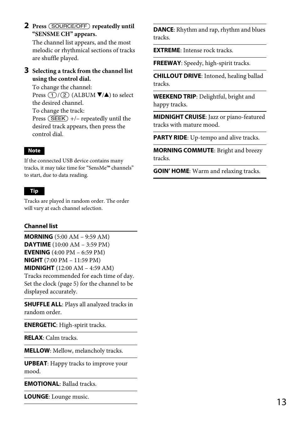 Sony CDX-GT66UPW User Manual | Page 13 / 72