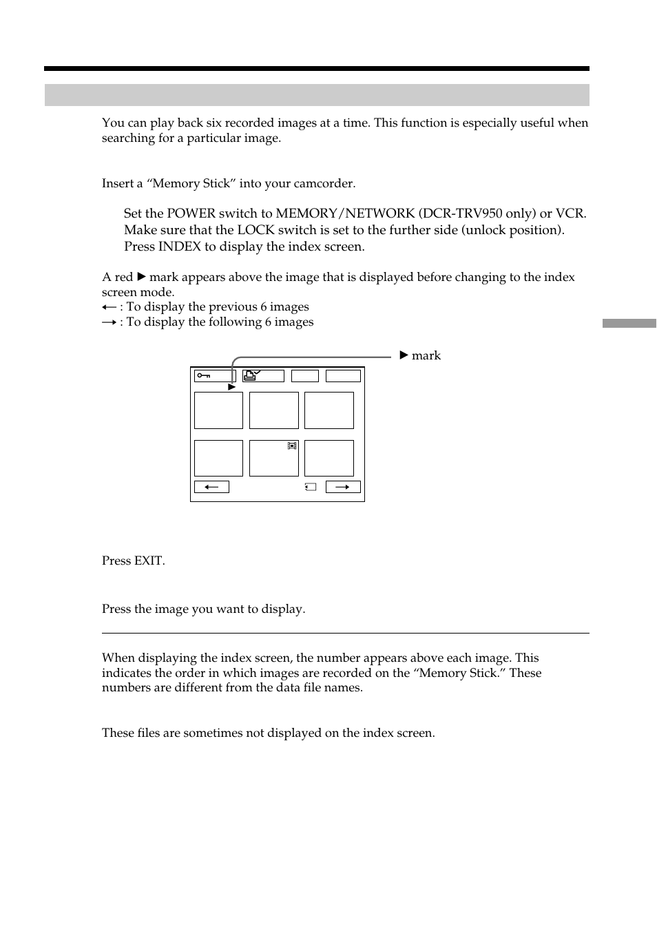 Sony DCR-TRV950 User Manual | Page 167 / 256