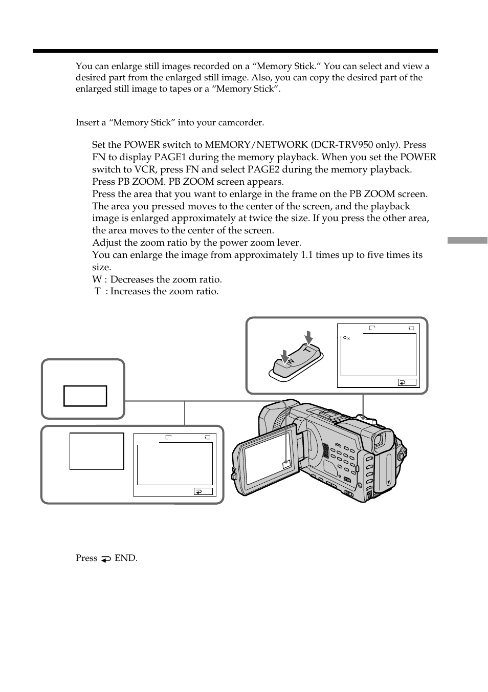 Pb zoom | Sony DCR-TRV950 User Manual | Page 173 / 256