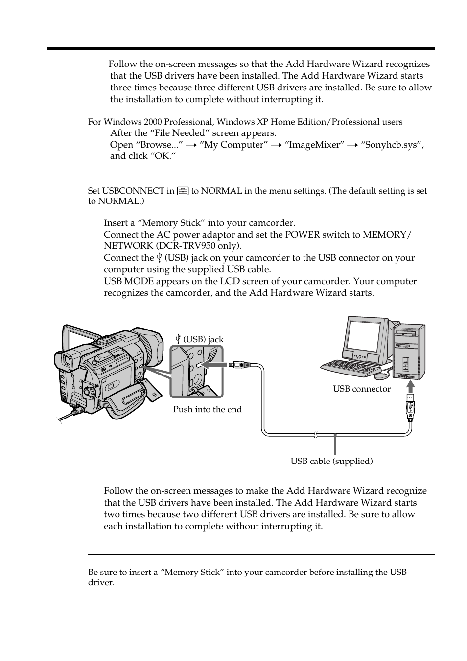 Sony DCR-TRV950 User Manual | Page 190 / 256