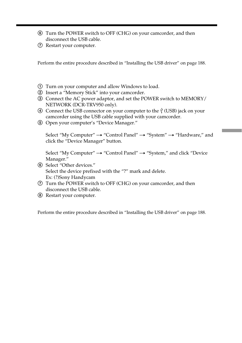 Sony DCR-TRV950 User Manual | Page 193 / 256