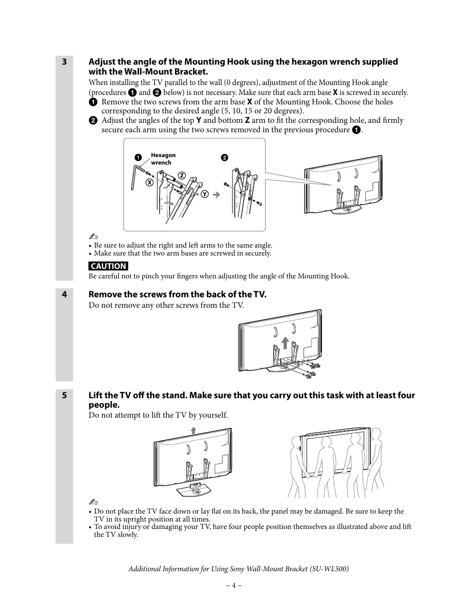 Sony KDL-70XBR7 User Manual | Page 4 / 5