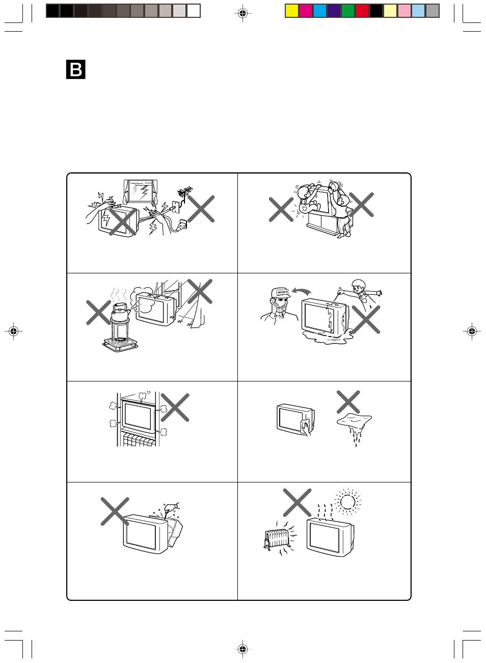 Warning | Sony KV-HA14L80 User Manual | Page 3 / 15