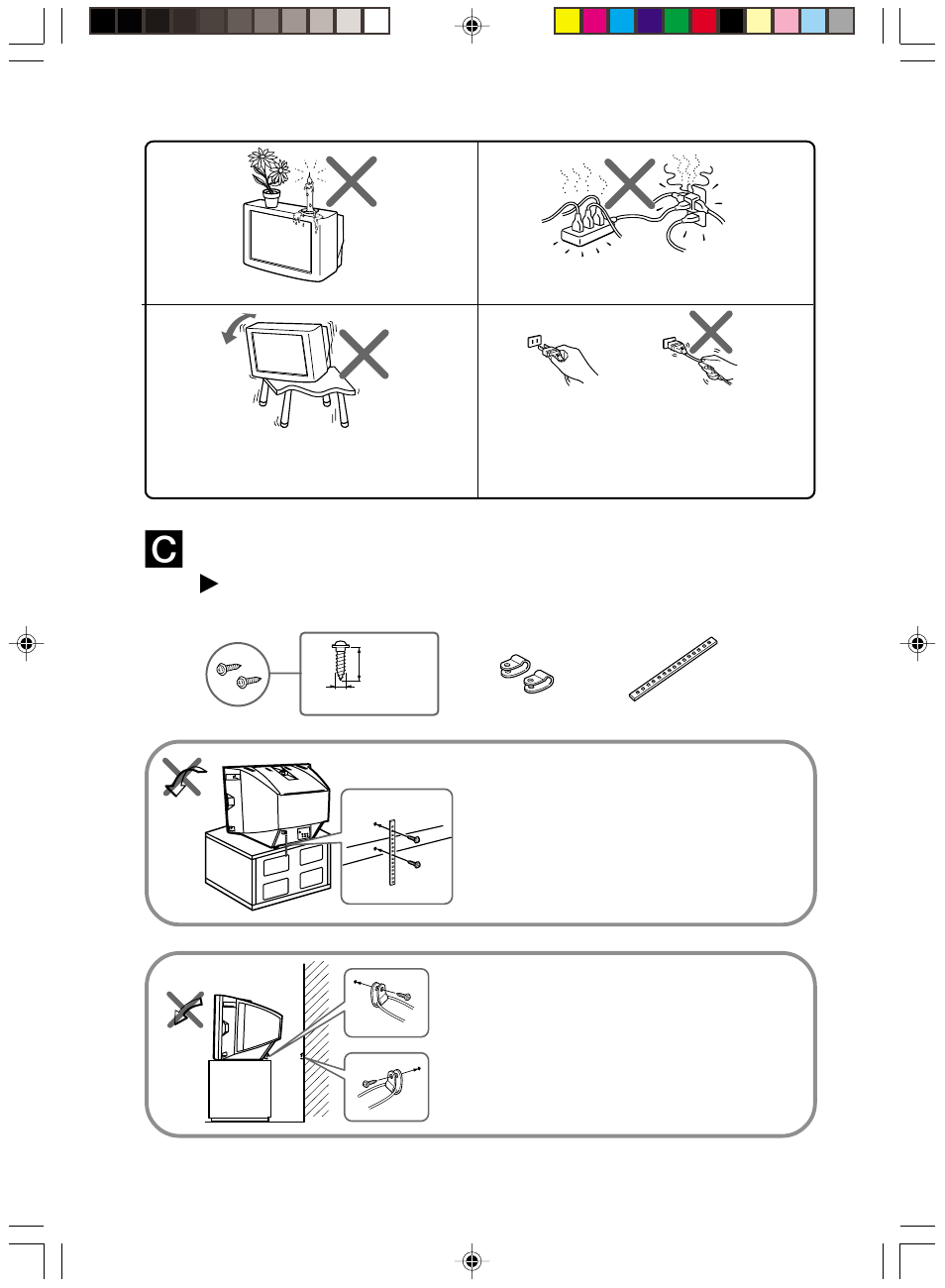 Securing the tv | Sony KV-HA14L80 User Manual | Page 4 / 15