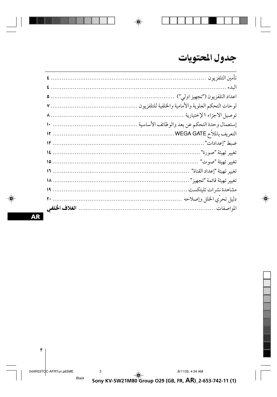 Sony KV-BZ21M80 User Manual | Page 43 / 62