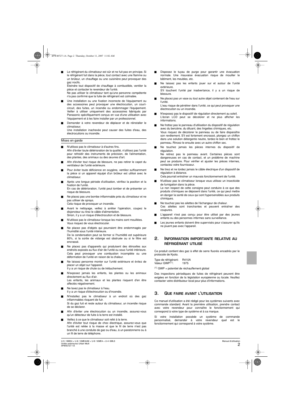 Panasonic U12ME4 User Manual | Page 21 / 76
