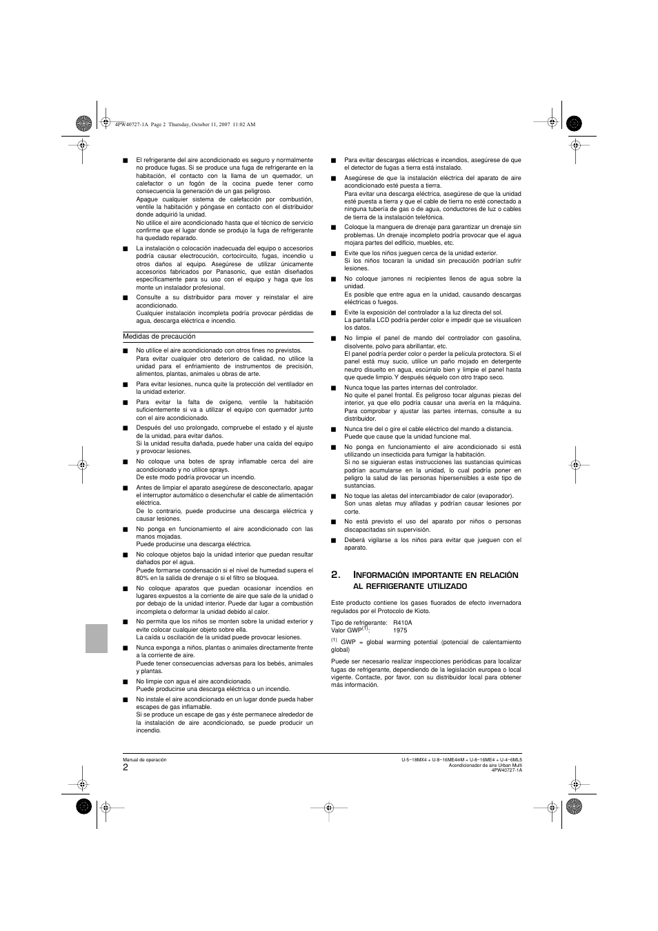 Panasonic U12ME4 User Manual | Page 38 / 76