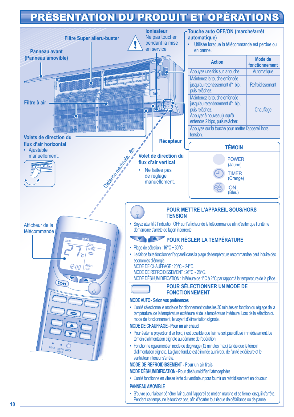 Panasonic CSTE12HKE User Manual | Page 10 / 56