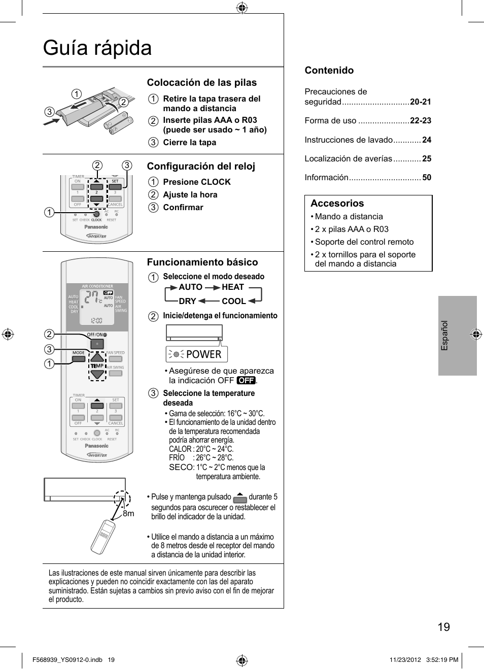 Panasonic CU2RE18PBE User Manual | Page 19 / 52