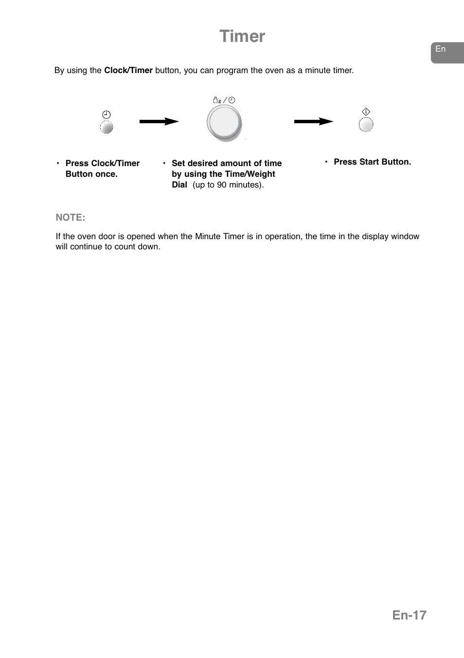 Timer, En-17 | Panasonic NNJ169MMWPG User Manual | Page 20 / 374