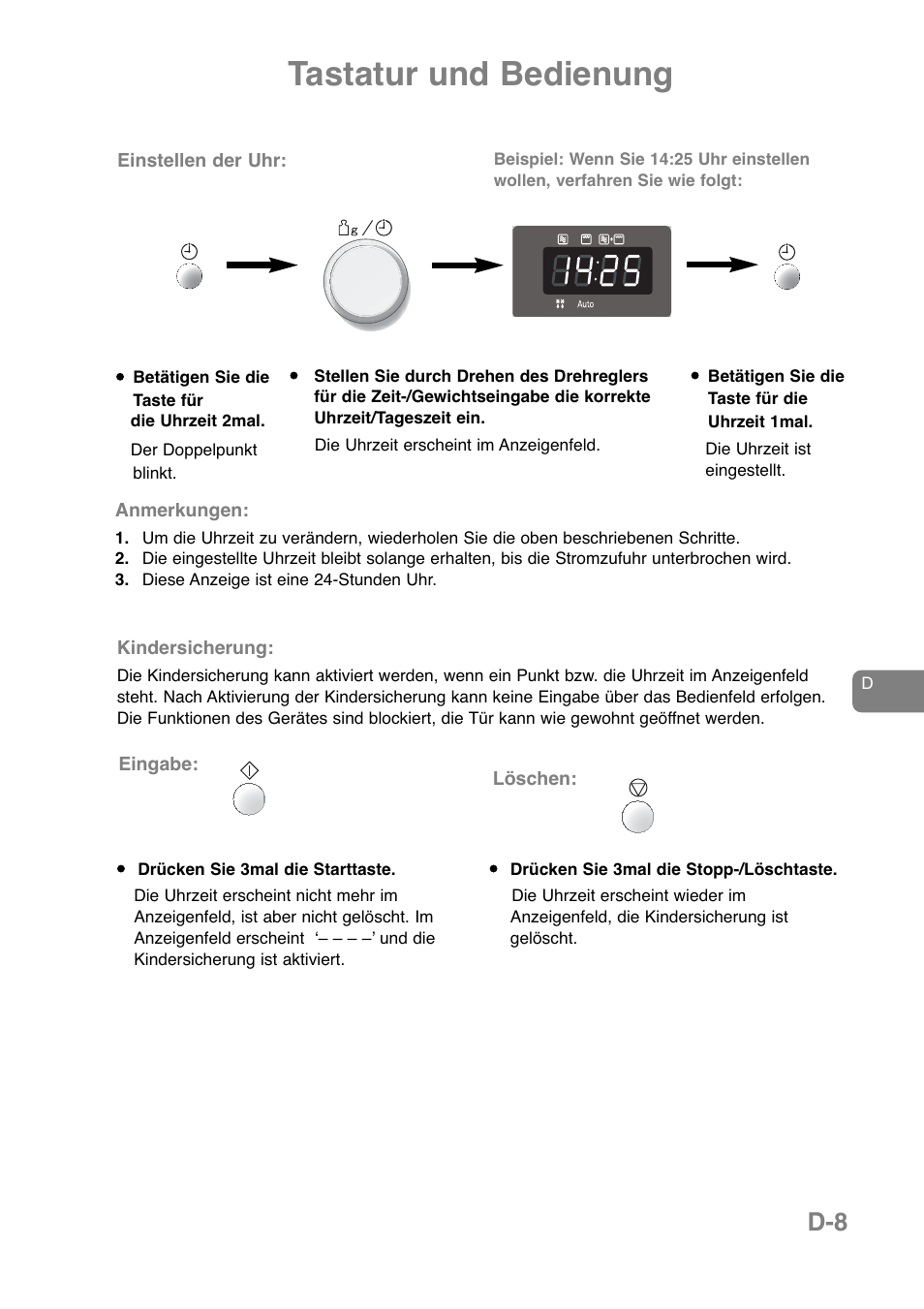 Tastatur und bedienung | Panasonic NNJ169MMWPG User Manual | Page 57 / 374