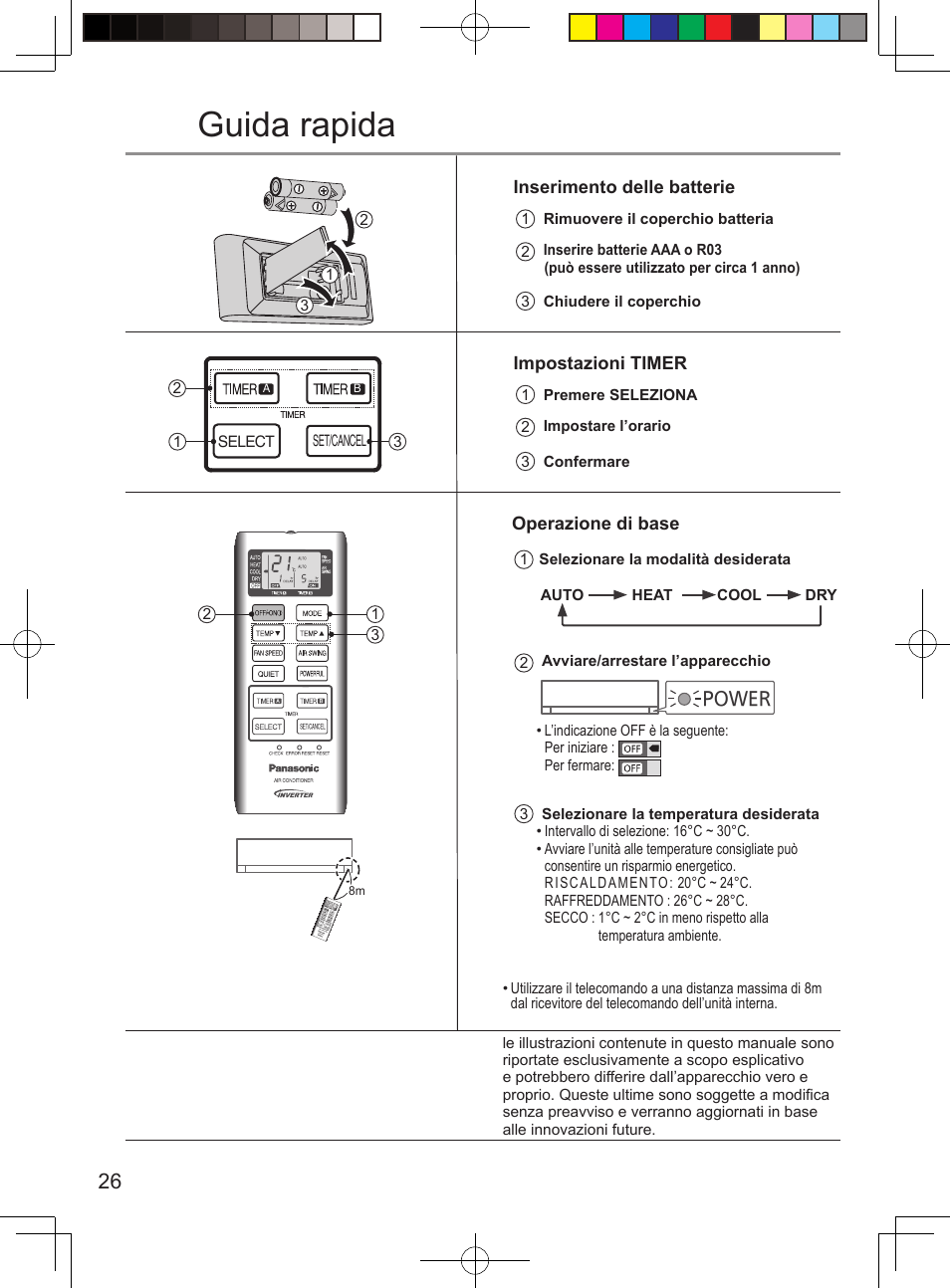 Guida rapida | Panasonic CURE12PKE User Manual | Page 26 / 56