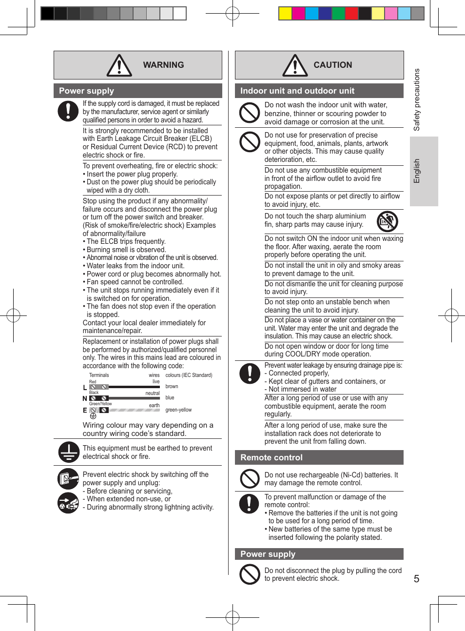 Panasonic CURE12PKE User Manual | Page 5 / 56