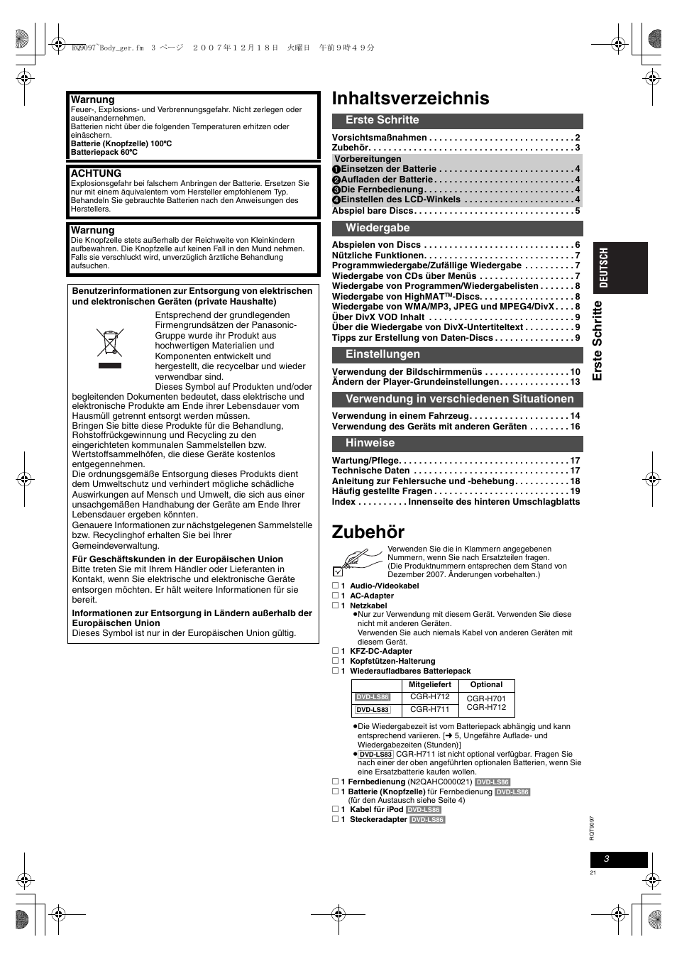 Panasonic DVDLS83 User Manual | Page 21 / 108