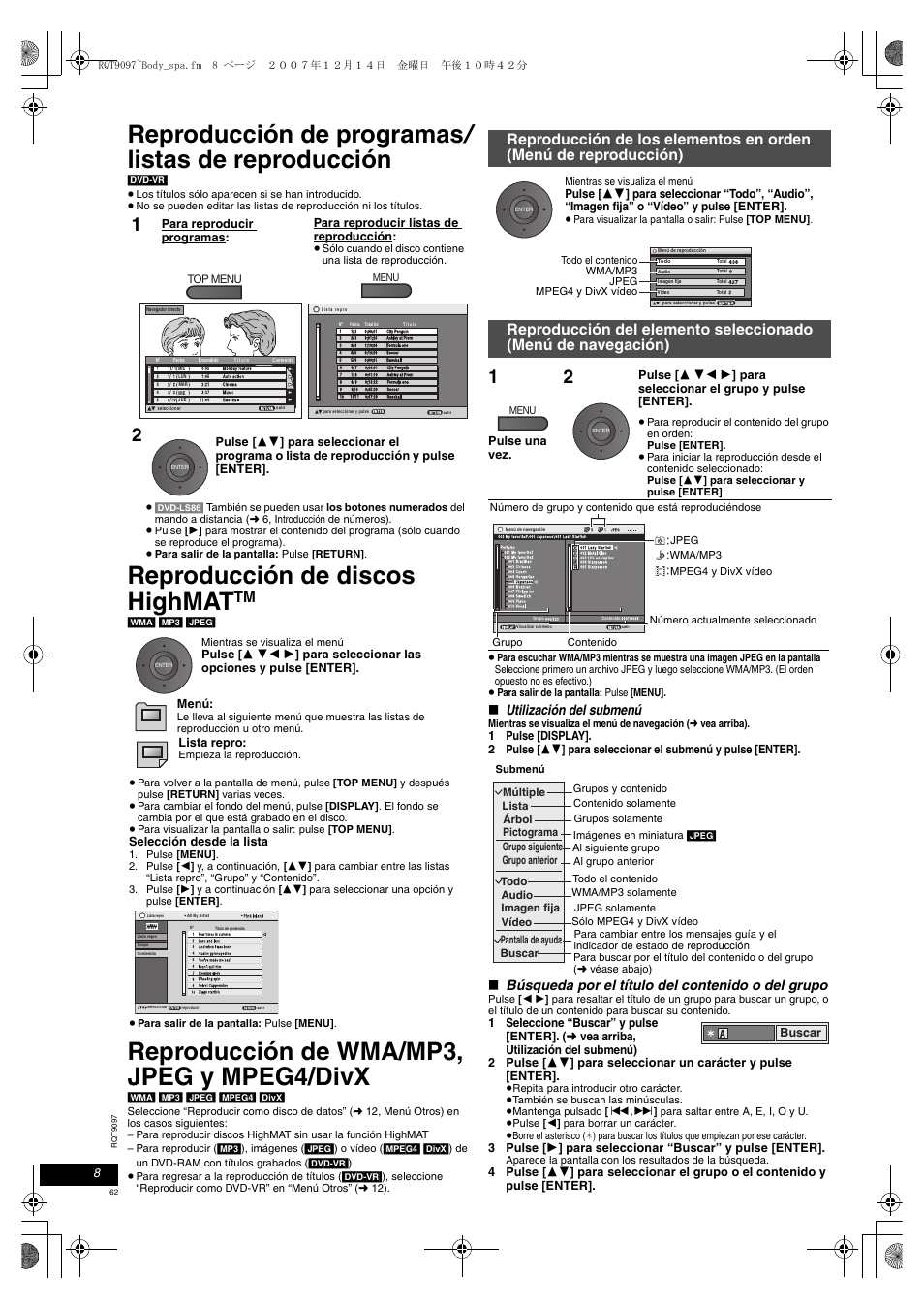 Panasonic DVDLS83 User Manual | Page 62 / 108