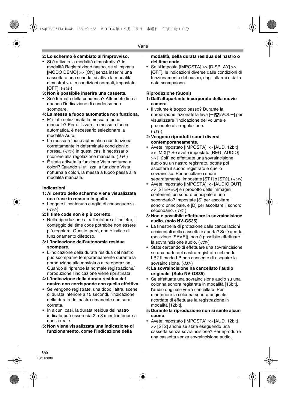 Panasonic NVGS21EG User Manual | Page 168 / 236