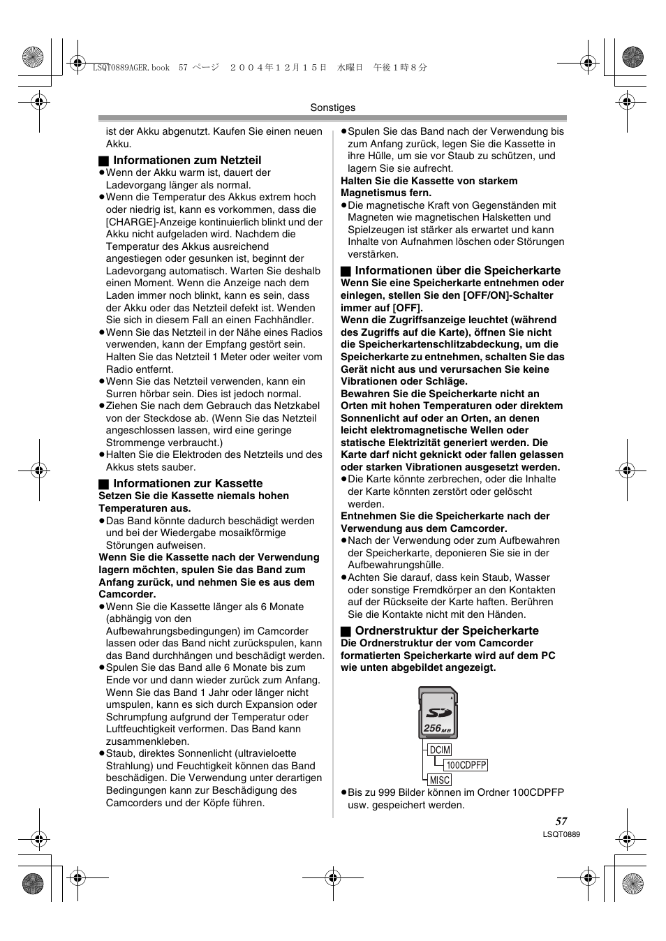 Panasonic NVGS21EG User Manual | Page 57 / 236