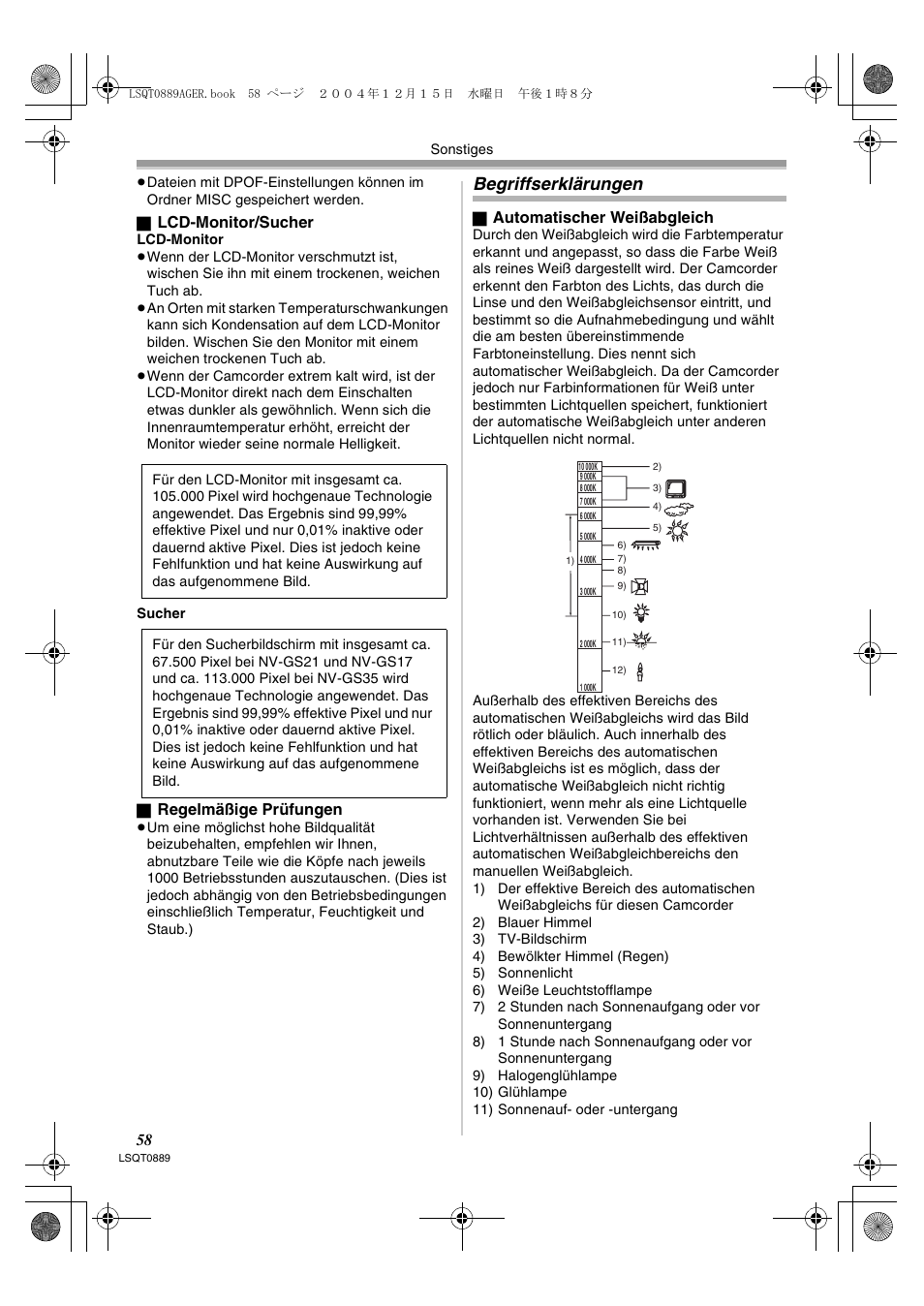 Begriffserklärungen | Panasonic NVGS21EG User Manual | Page 58 / 236