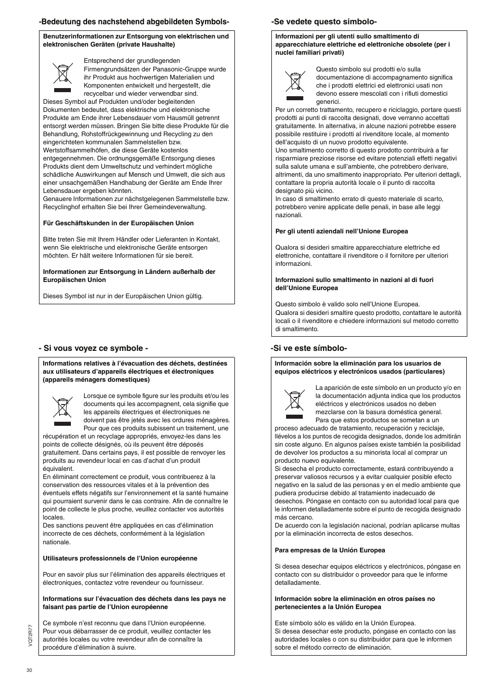 Panasonic SCZT2 User Manual | Page 30 / 40