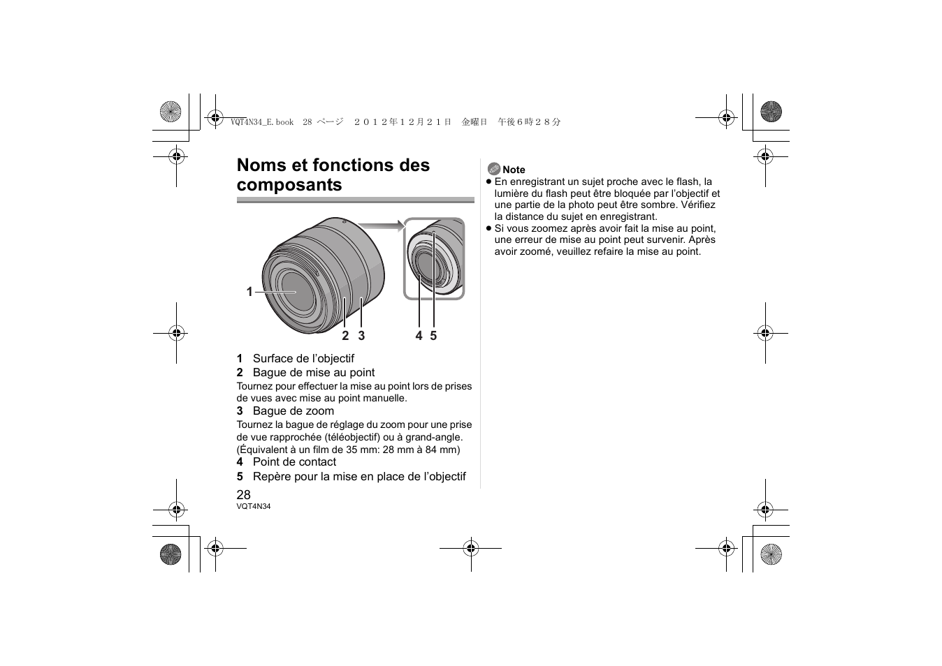 Noms et fonctions des composants | Panasonic HFS1442AE User Manual | Page 28 / 72