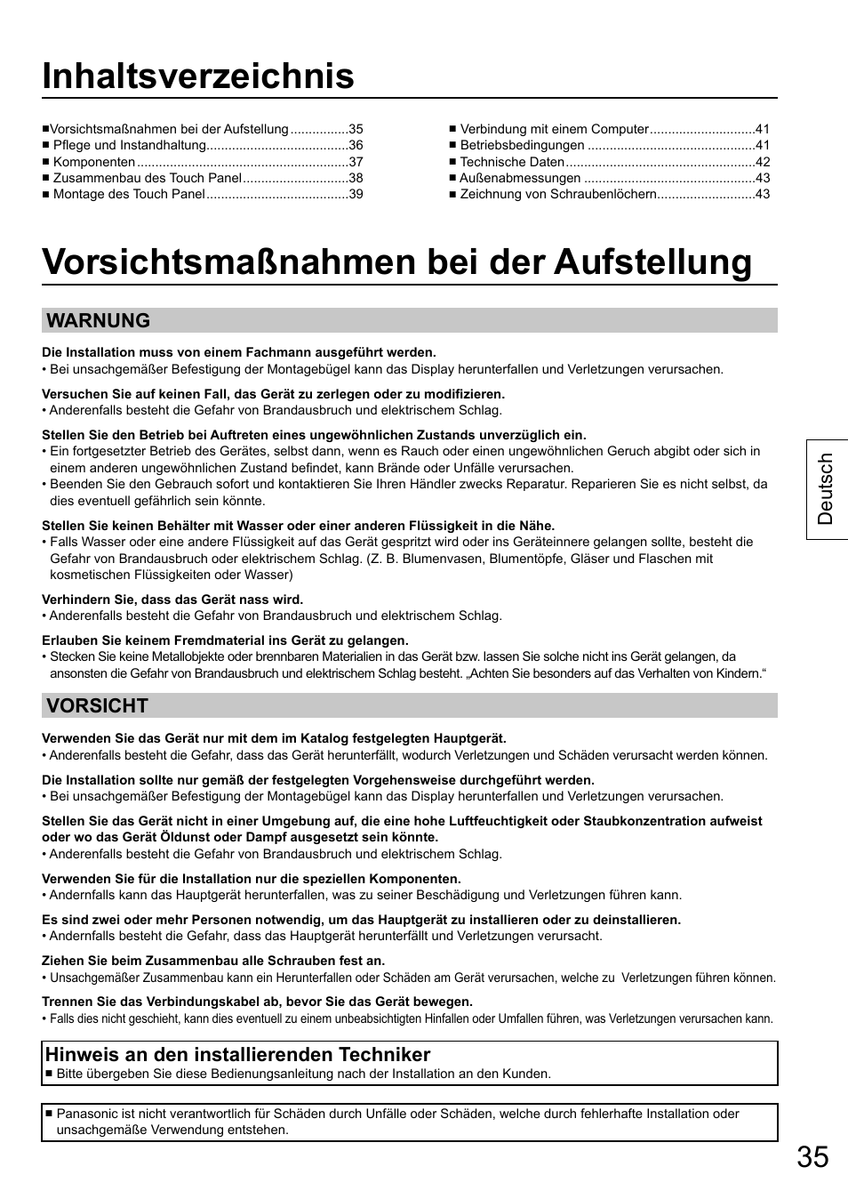 Panasonic TYTP65P30K User Manual | Page 35 / 108