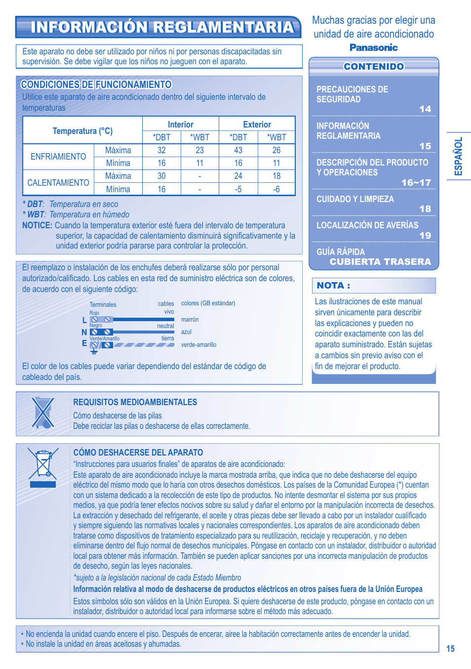Panasonic UTE9HKE User Manual | Page 15 / 56