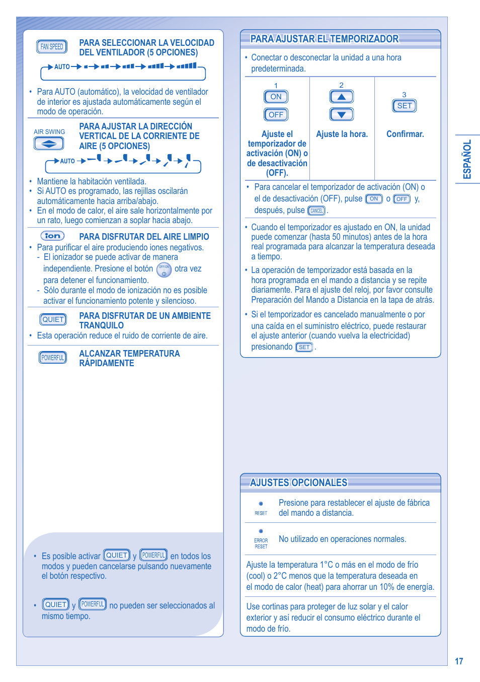 Panasonic UTE9HKE User Manual | Page 17 / 56