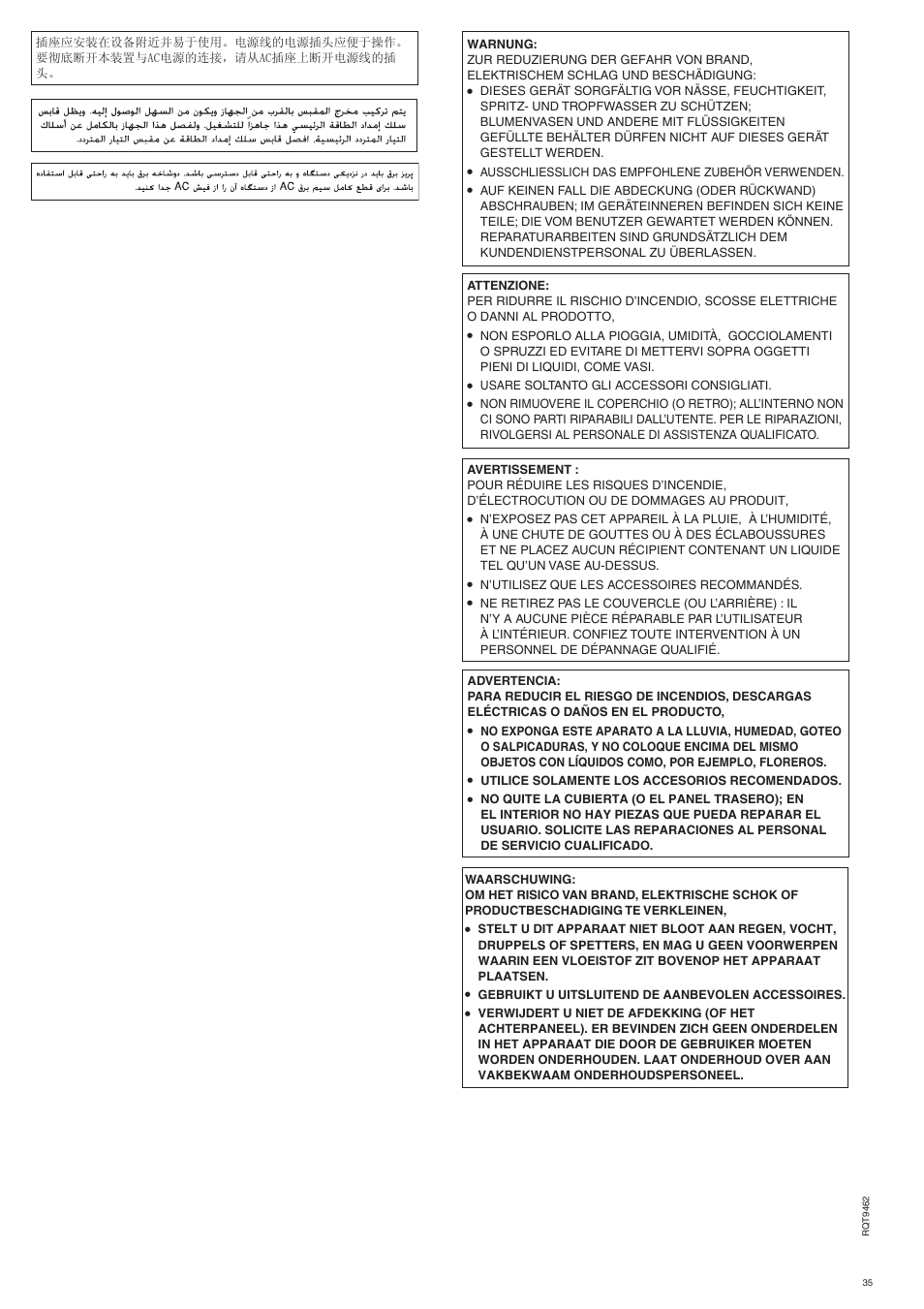 Panasonic SBZT1 User Manual | Page 35 / 40
