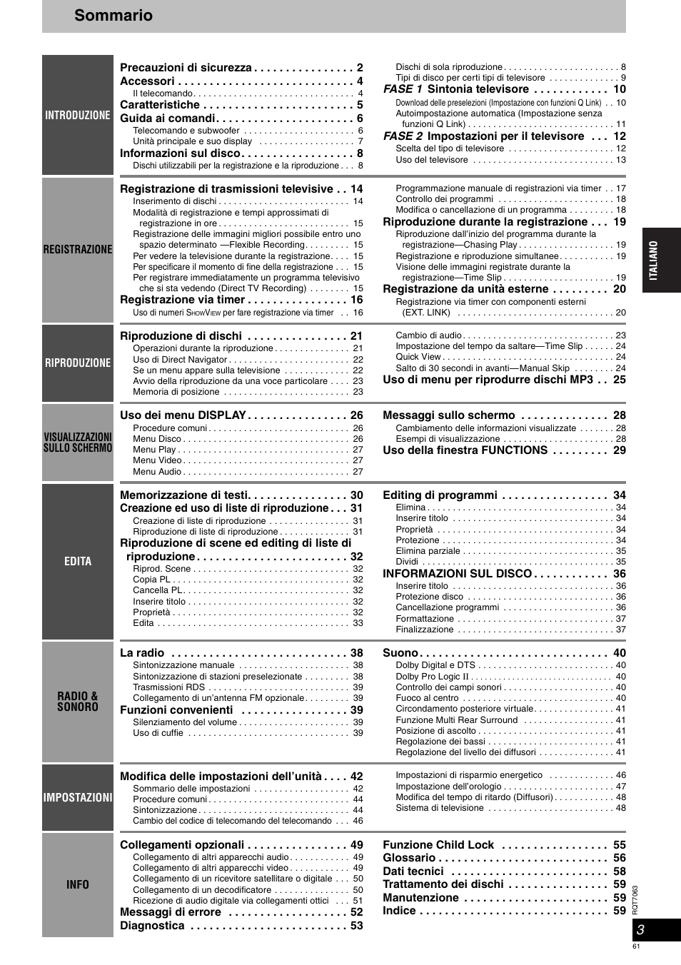 Panasonic SCHT1000 User Manual | Page 61 / 176