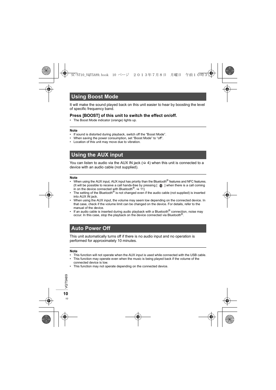 Panasonic SCNT10E User Manual | Page 10 / 84