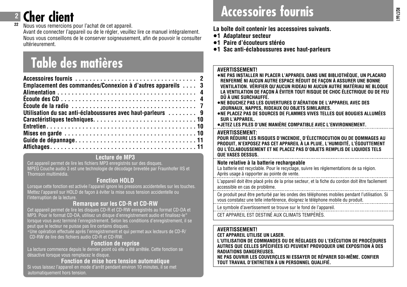 Panasonic SLSK574V User Manual | Page 22 / 112
