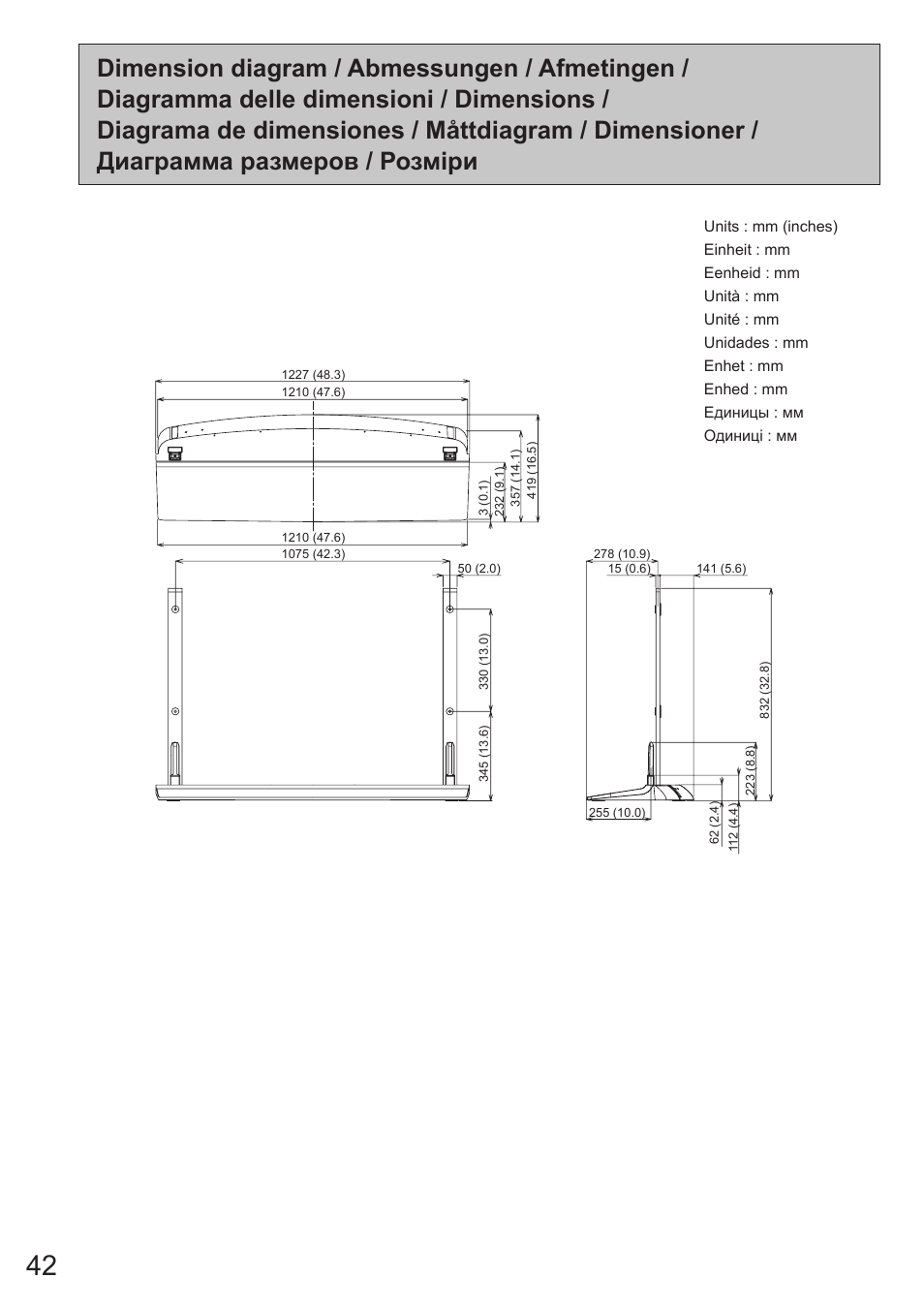 Panasonic TYST65VX100 User Manual | Page 42 / 44