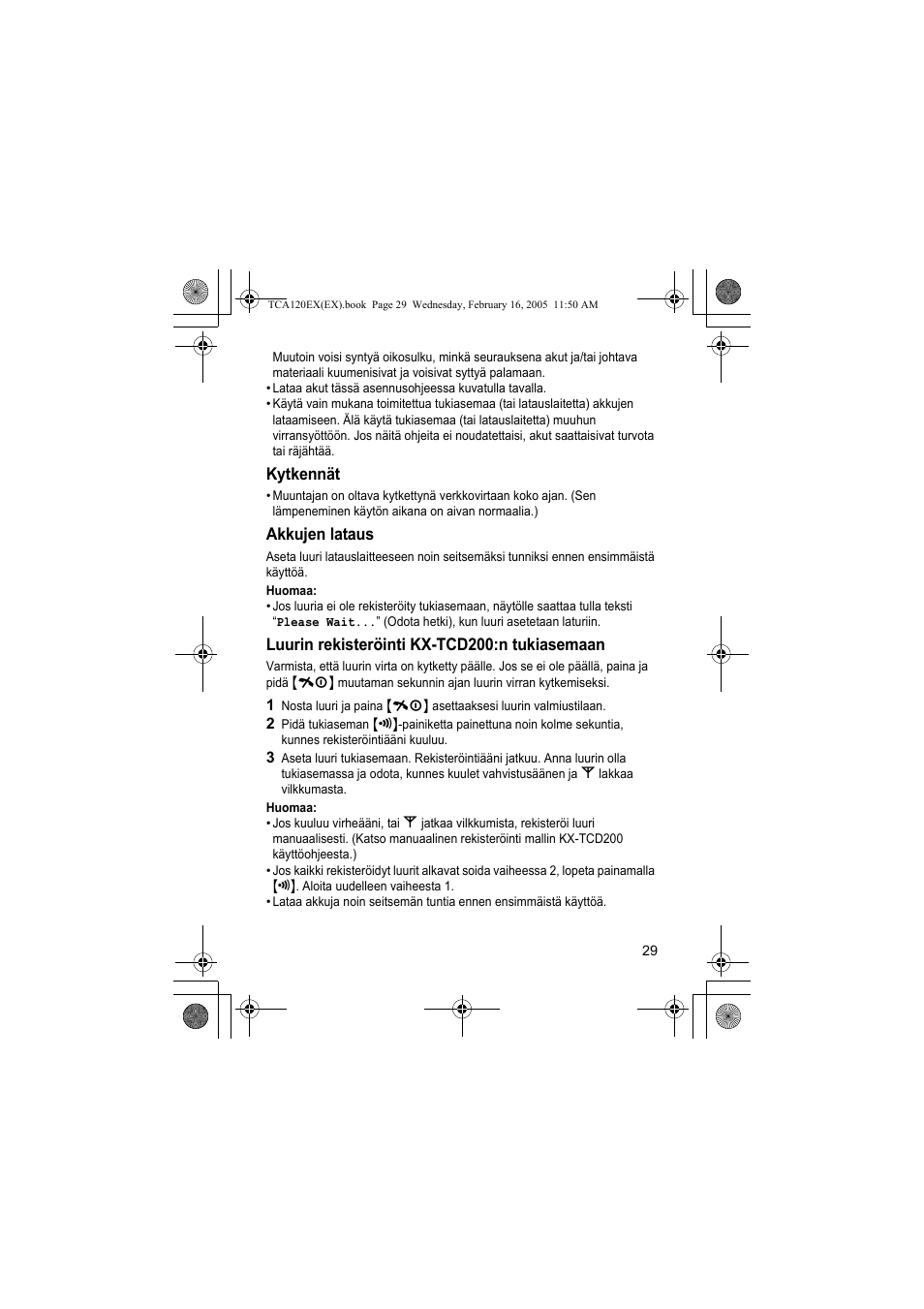 Panasonic KXTCA120EX User Manual | Page 29 / 60