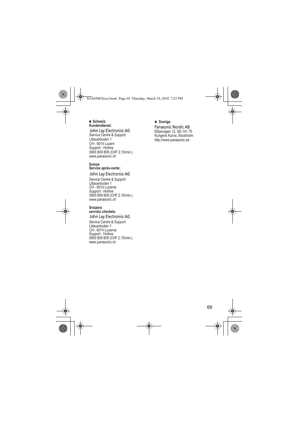 Panasonic KXTGA850EX User Manual | Page 69 / 72