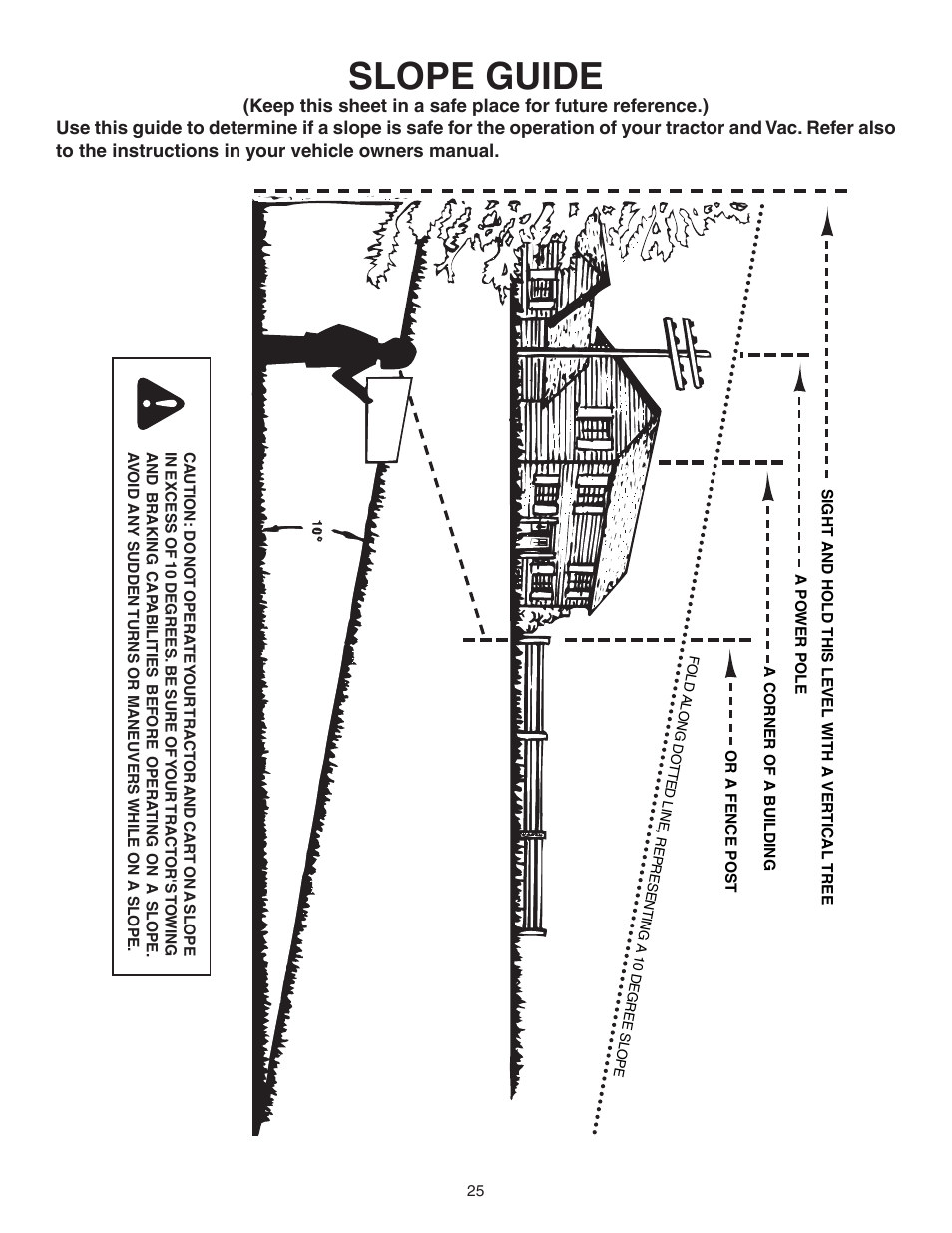 Slope guide | Agri-Fab Mow-N-Vac 45-04072 User Manual | Page 25 / 28