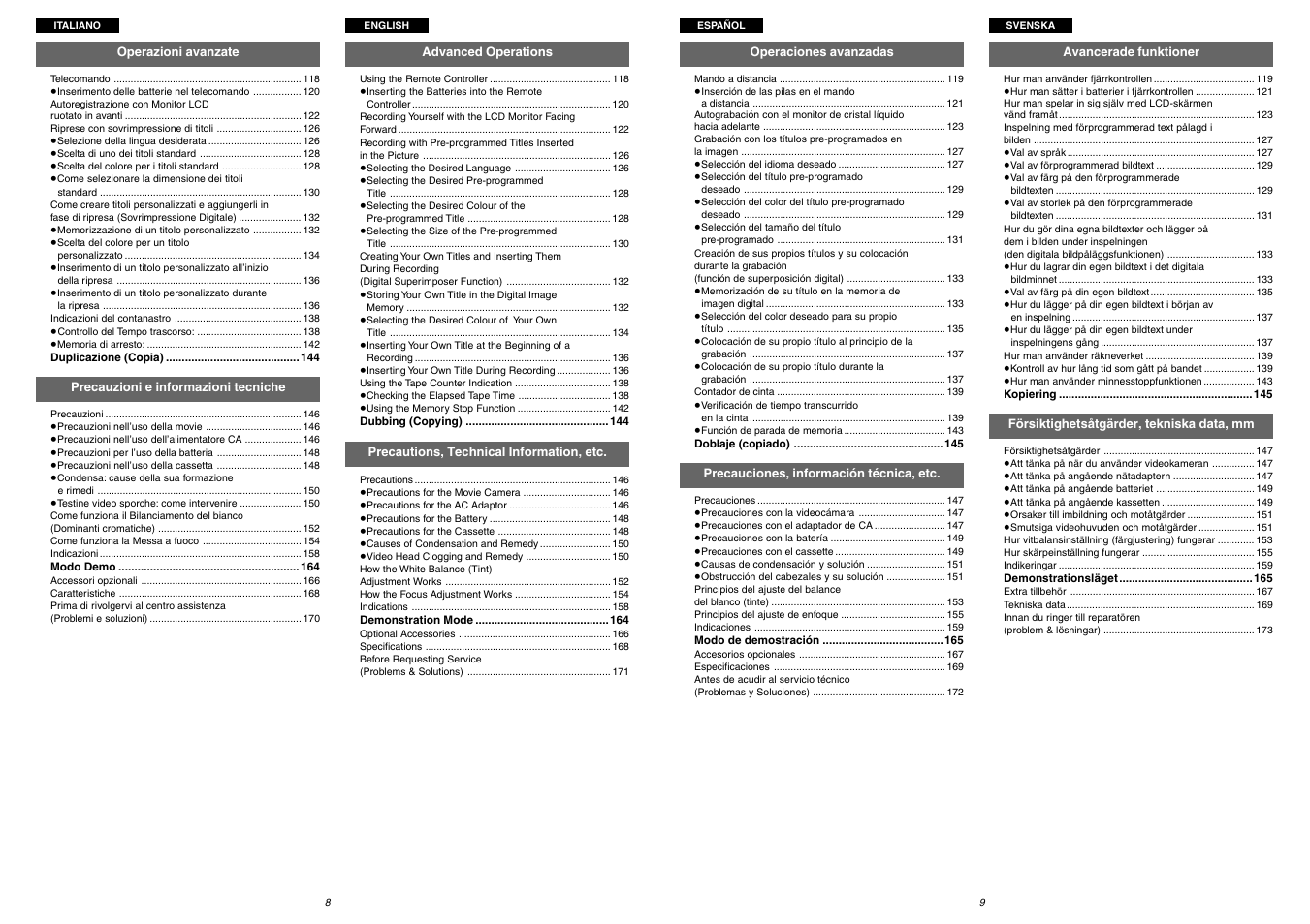 Panasonic NVVZ1E User Manual | Page 5 / 89
