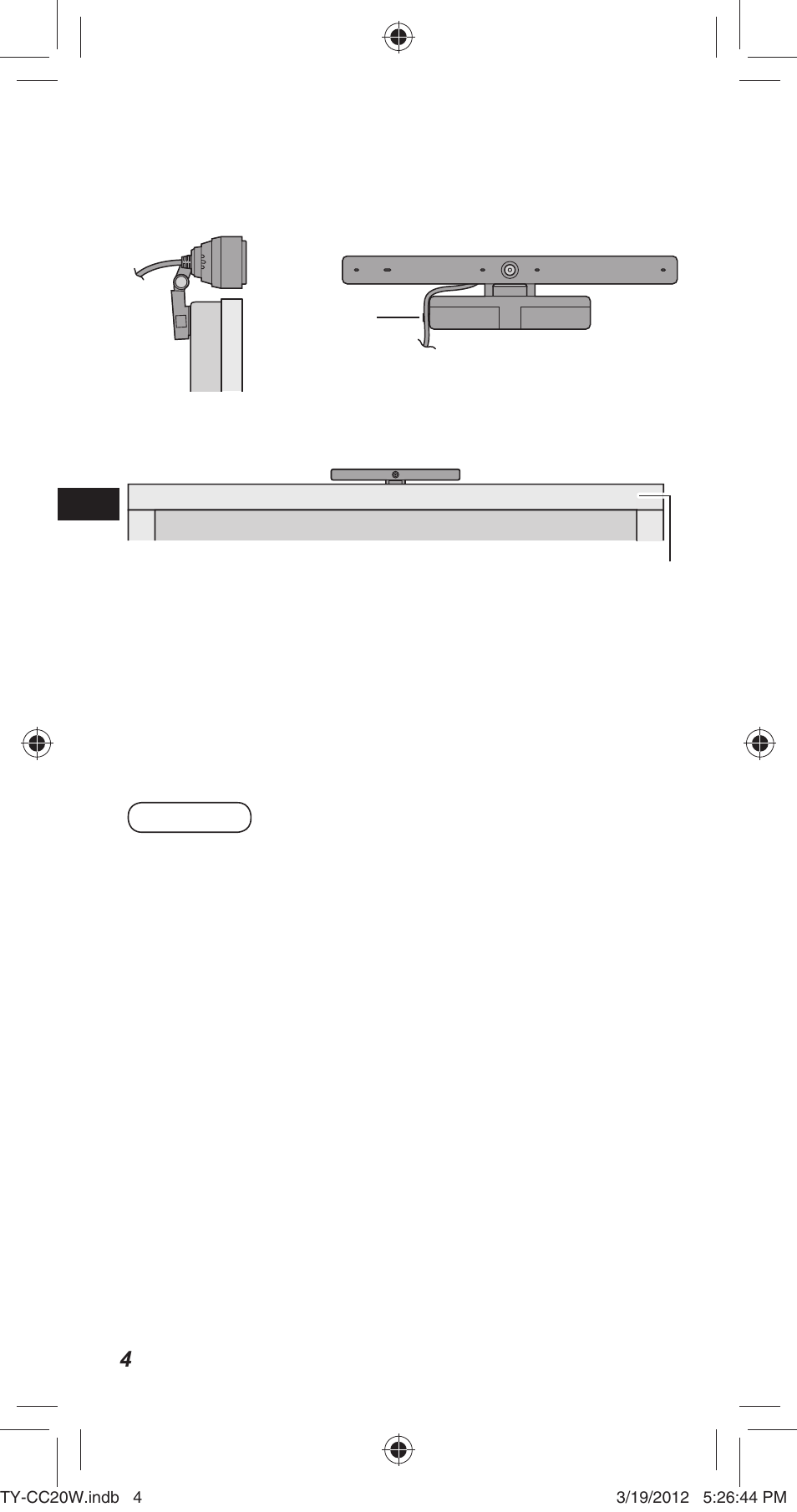 カメラをテレビに取り付けて使用する場合, カメラを置いて使用する場合, お知らせ | Panasonic TYCC20W User Manual | Page 24 / 188