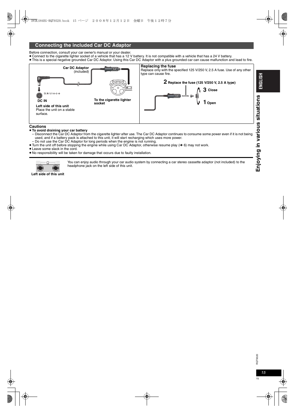 Panasonic DVDLS84 User Manual | Page 15 / 108