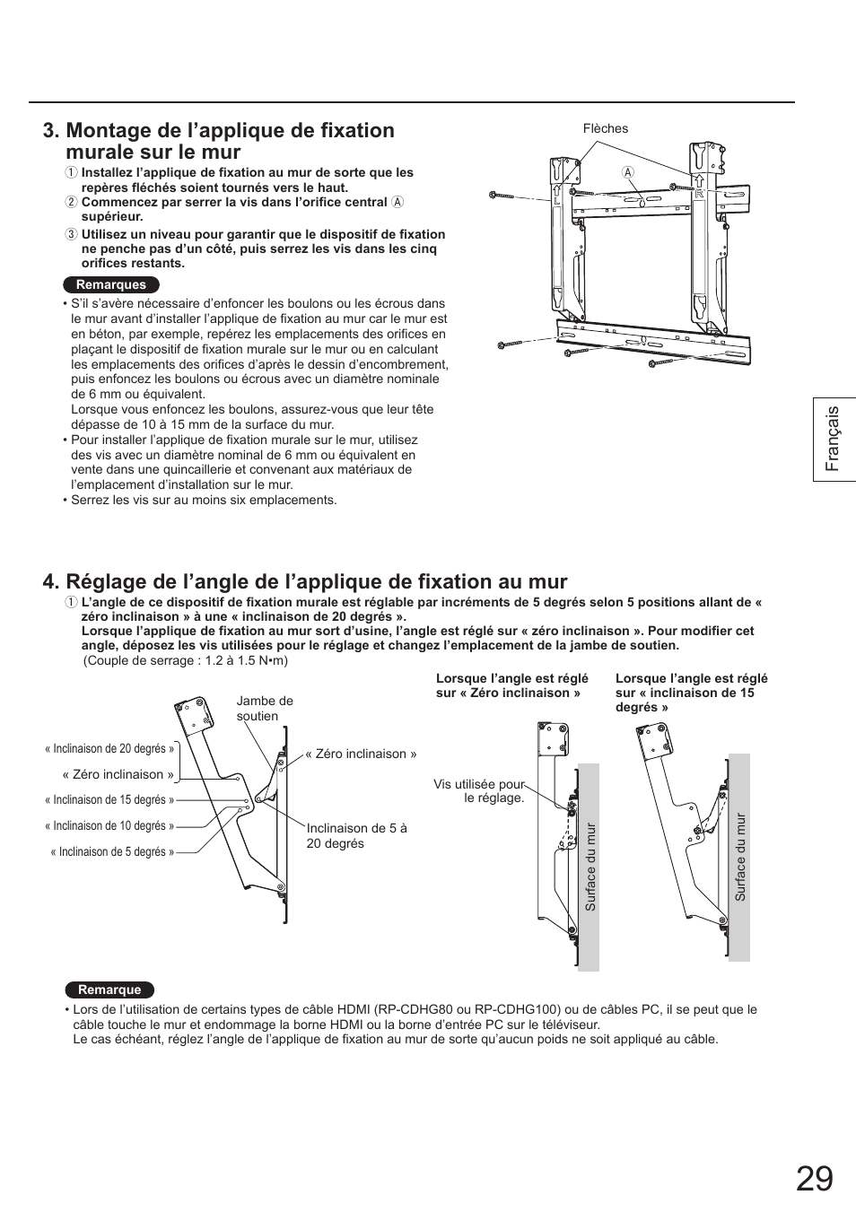 Français | Panasonic TYWK4P1RW User Manual | Page 29 / 84