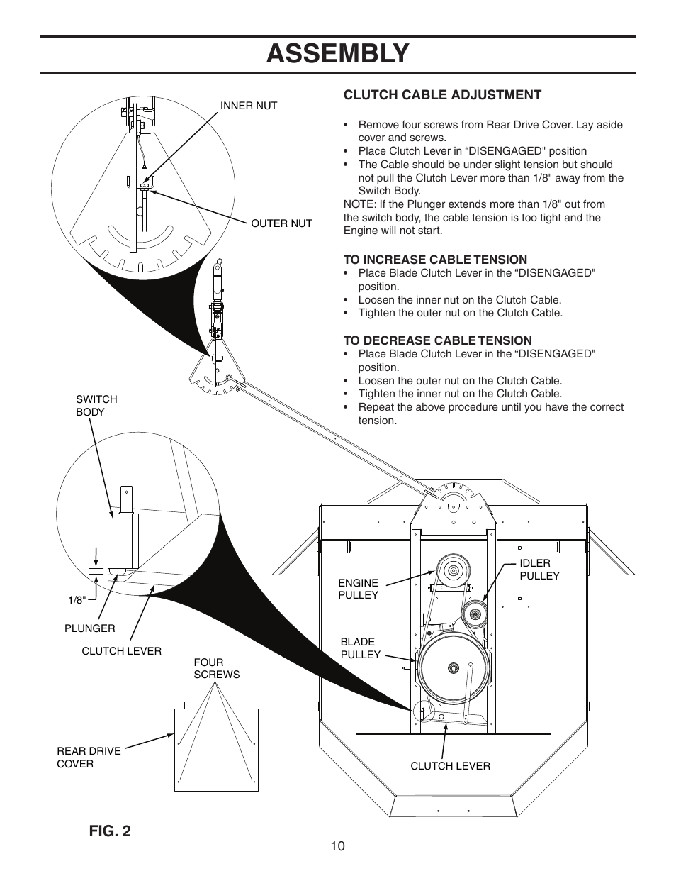 Assembly, Fig. 2 | Agri-Fab 45-03621 User Manual | Page 10 / 28