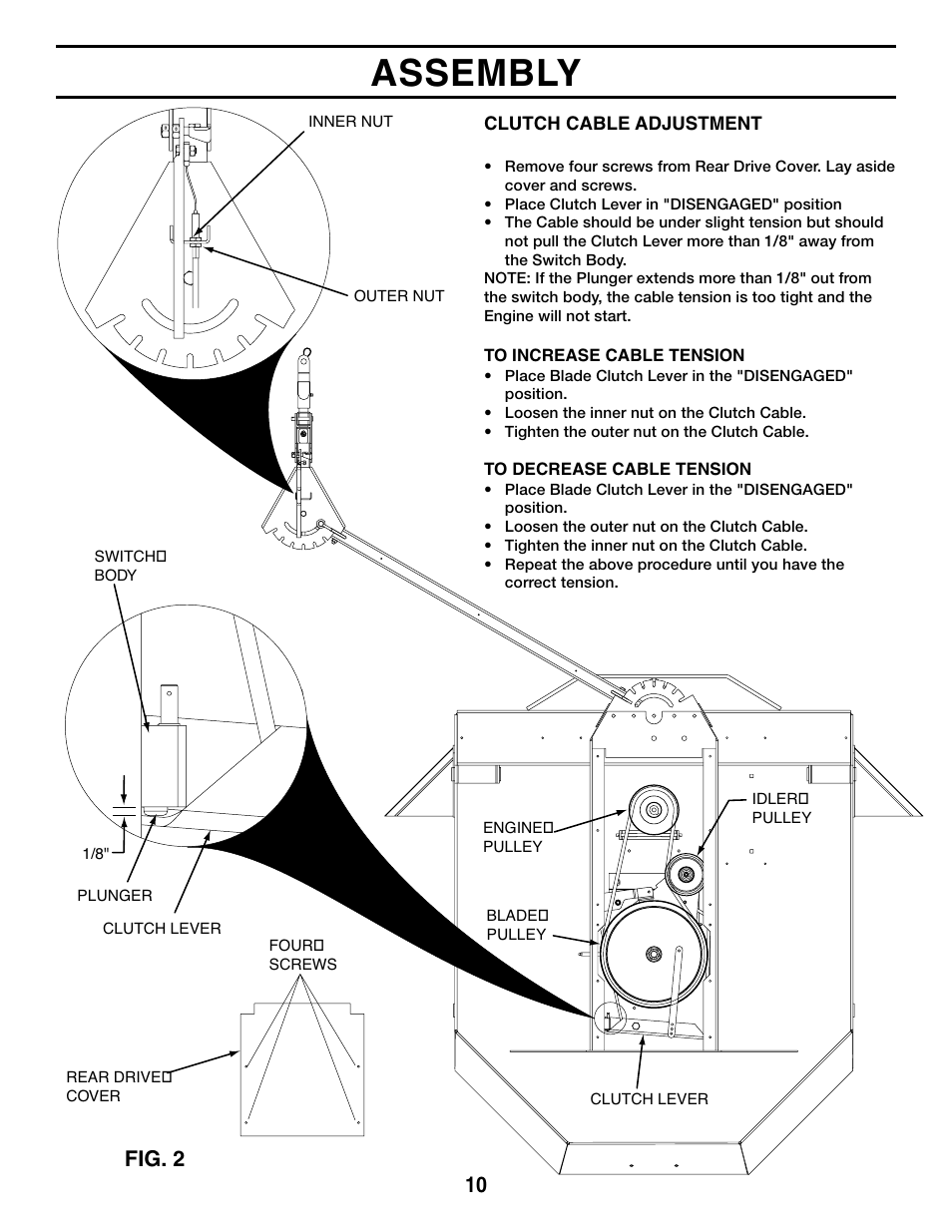 Assembly, Fig. 2 | Agri-Fab 45-03611 User Manual | Page 10 / 28
