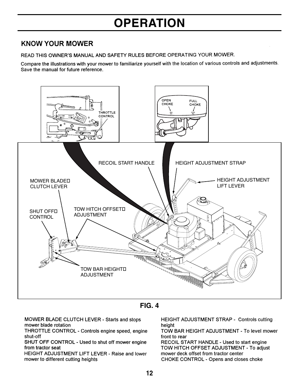 Operation | Agri-Fab 45-03611 User Manual | Page 12 / 28