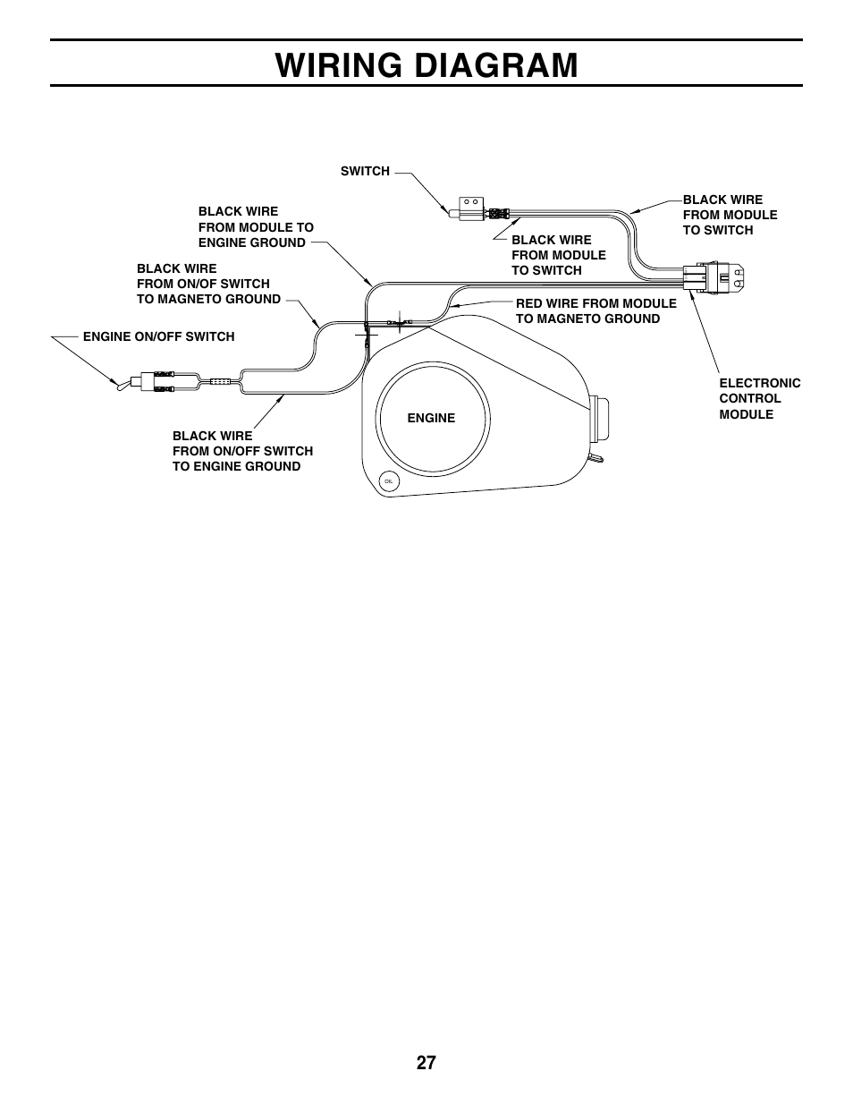 Wiring diagram | Agri-Fab 45-03611 User Manual | Page 27 / 28