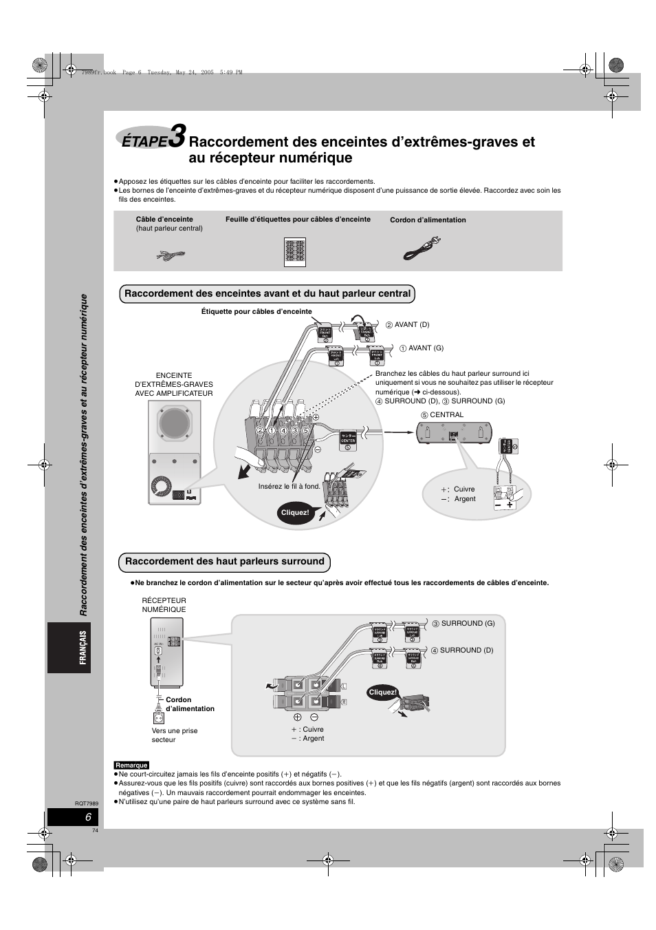 Étape | Panasonic SCHT885W User Manual | Page 74 / 104