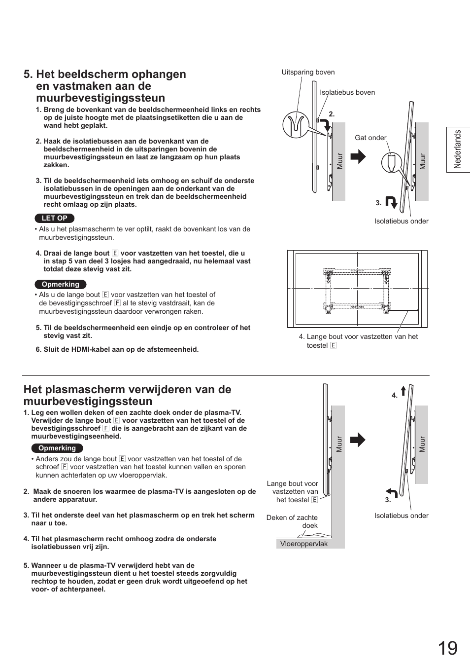 Nederlands | Panasonic TYWK5P1SW User Manual | Page 19 / 80