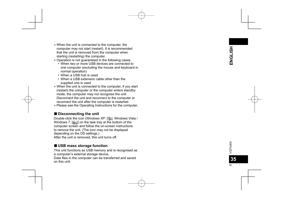 Panasonic RRXS350E User Manual | Page 35 / 178