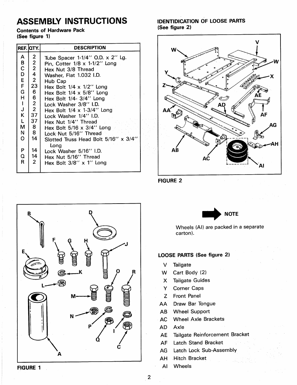 Assembly instructions | Agri-Fab 190-521-000 User Manual | Page 2 / 12