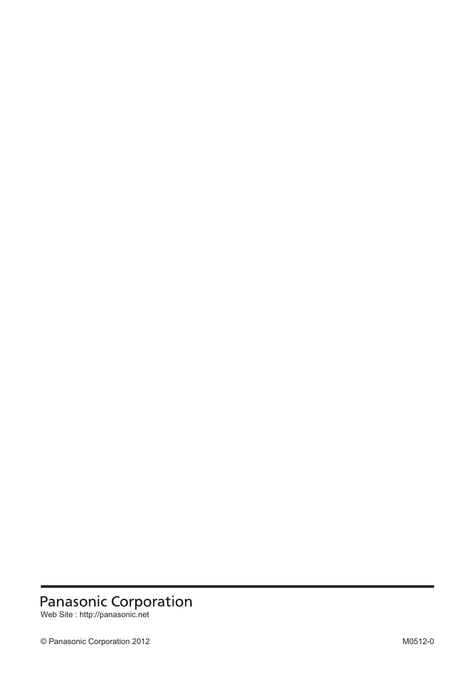 Panasonic corporation | Panasonic TYST65PF1 User Manual | Page 96 / 96