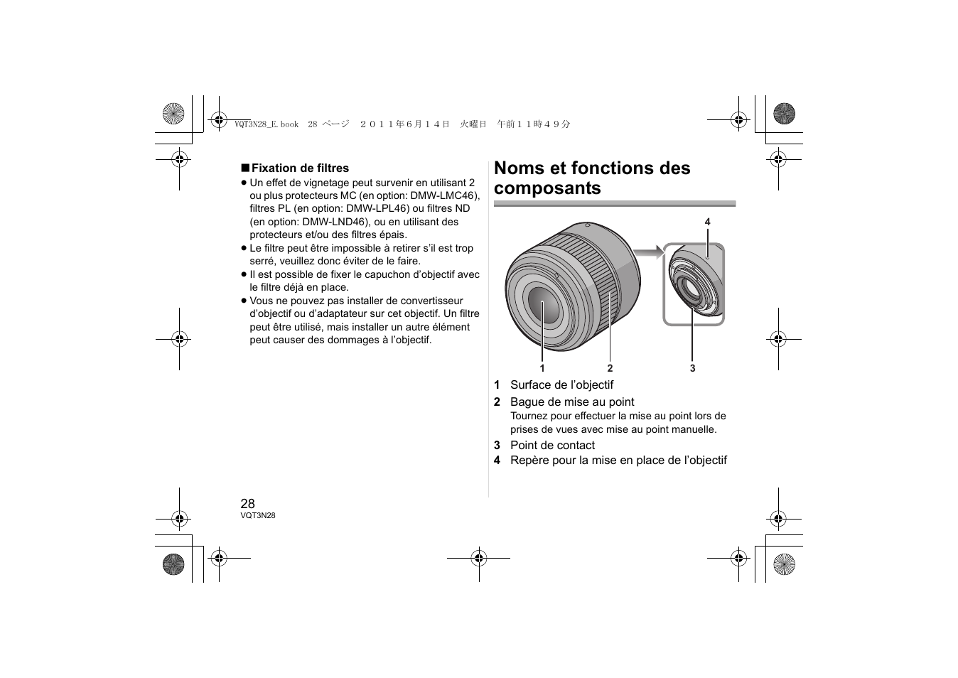 Noms et fonctions des composants | Panasonic HX025E User Manual | Page 28 / 72